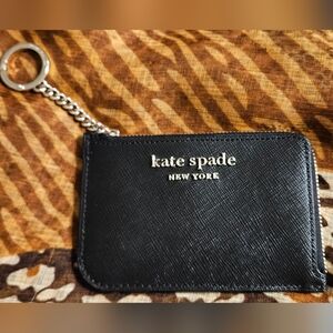 Kate Spade Black Leather Card Holder